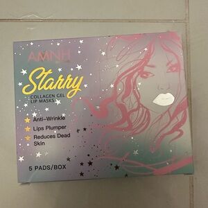 AMNH Skincare Starry Collagen Gel Lip Masks - Plumping - Set of 5 New